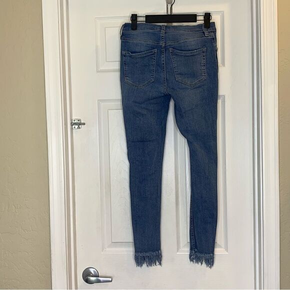 Free People great heights frayed skinny denim jeans Size 26 - Picture 7 of 10